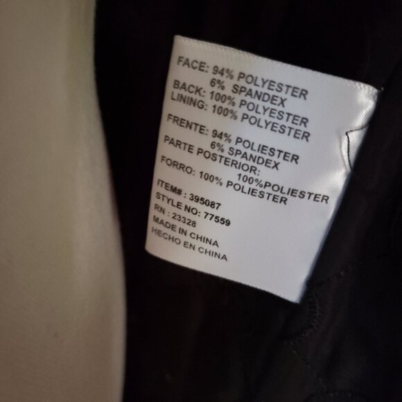 Kristen Blake black trench coat w/ red detail | Size Small - Picture 16 of 16